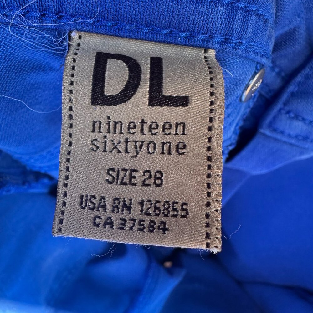 DL1961 Emma Leggings Ocean Blue Skinny Jeans Size 28 - Picture 2 of 13